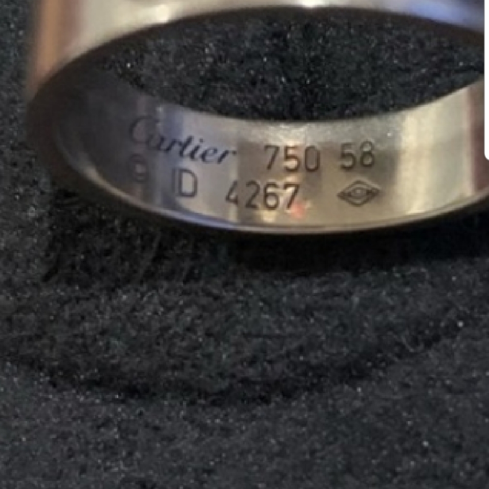HOSTPICK!!! CARTIER WHITE GOLD LOVE RING - Picture 12 of 12